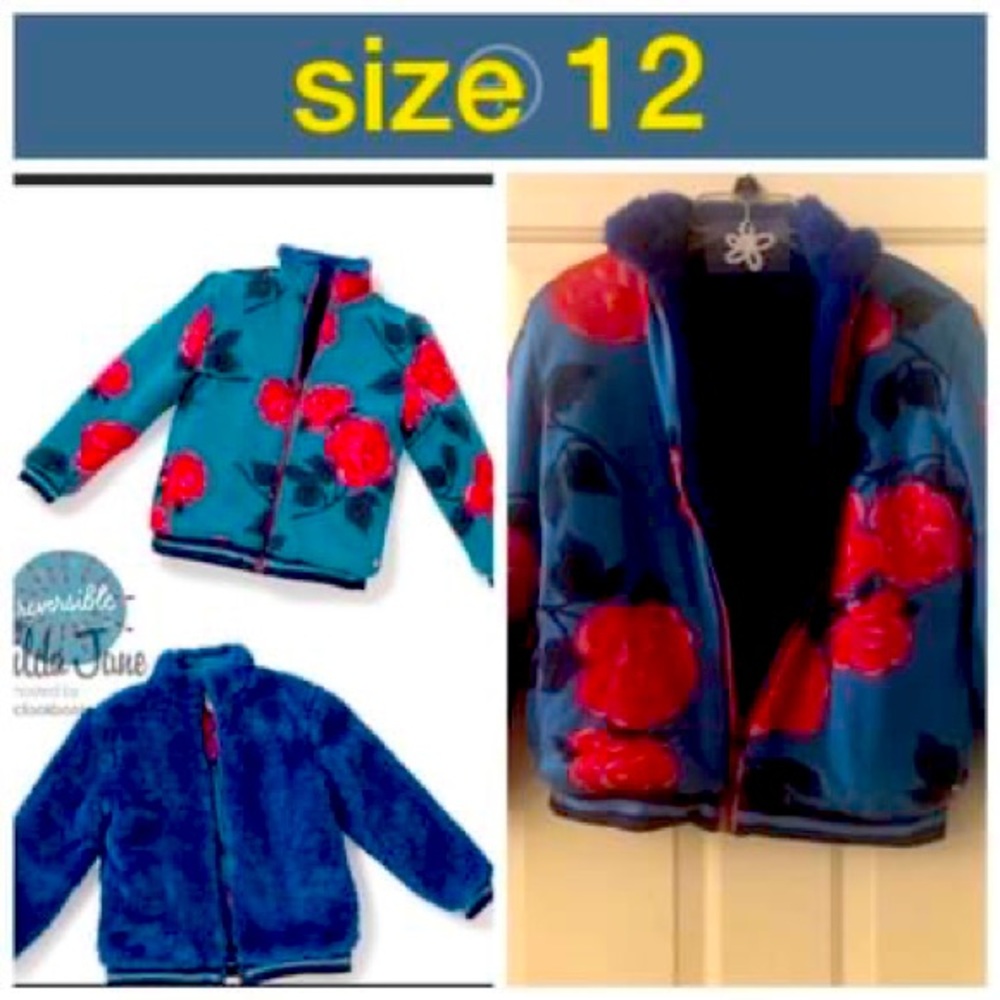 Size 12 Matilda Jane reversible jacket. Like new.